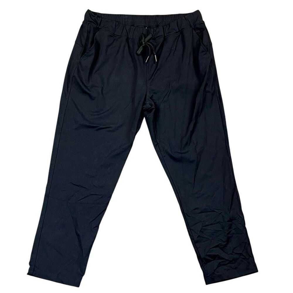 Yogipace Women’s Black Drawstring Pull-on Elastic Waist Pants Large